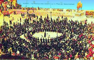 Alger- Place du gouvernement - Musique des Zouaves